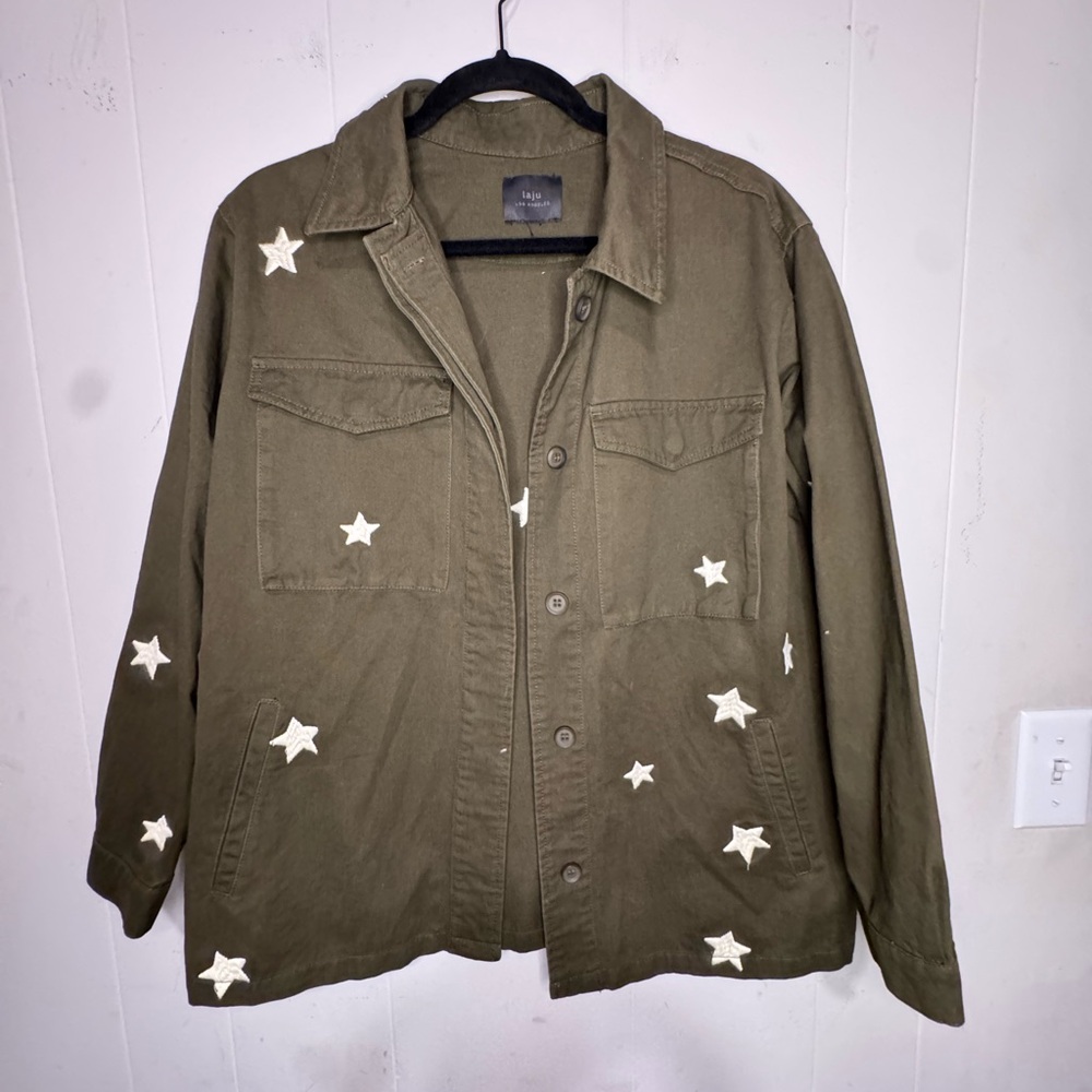 Olive Star Utility Jacket